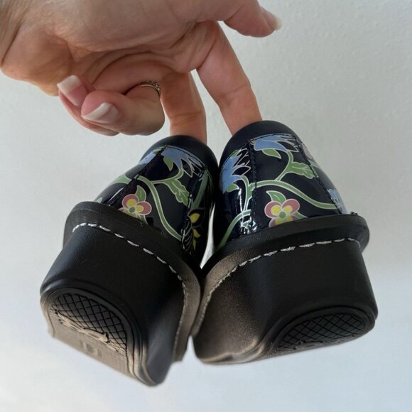 Alegria Women's Day-354 Day Mary Jane Shoes 39 8 Sew Platform Flats Flowers - Picture 5 of 6